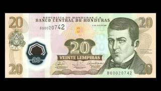 All Honduran Lempira Banknotes  1992 to 2012 Issues [upl. by Nylssej]