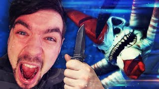 KILLING A REAPER LEVIATHAN WITH A KNIFE  Subnautica  Part 28 Full Release [upl. by Thibault511]