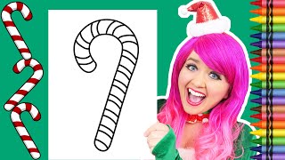 Coloring a Candy Cane  Christmas [upl. by Teryn]