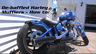 How to modify baffles in a Harley ExhaustMuffler  Deeper throaty tone [upl. by Nishi]