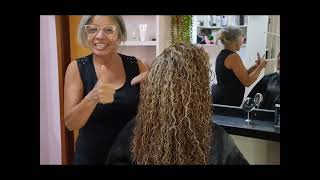 Cabelo crespos com luzes mel aprenda como fazer [upl. by Marx]