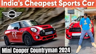 Mini cooper Countryman 2024  Test Drive  Indias Cheapest Sports car  Mini cooper Countryman [upl. by Arihk]