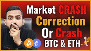 CRYPTO MARKET CRASH  Bitcoin BTC Price Prediction  Crypto News Hindi Today  ETH Price Prediction [upl. by Tenenbaum706]