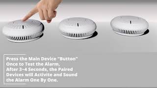 How to Pair SAFETECH AJ Series Wireless Interlinked Smoke Alarms [upl. by Johen]