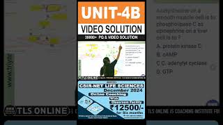 CSIR Practice Question  Unit 4 Cell Communication and Cell Signaling  Topic B Cell signaling [upl. by Anivas]