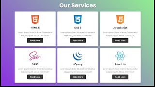 Responsive Service Box Using CSS Grid Layout [upl. by Kiona]