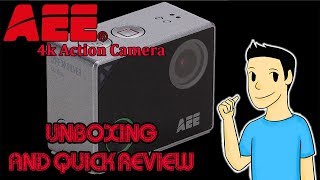 AEE Lyfe Silver 4k Action Camera Unboxing and Short Review [upl. by Julianna]