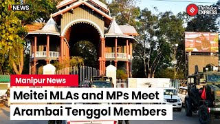 Manipur Violence Meitei MLAs and MPs Gather at Kangla Fort in Arambai Tenggol Meeting [upl. by Hazmah]