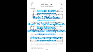 ABRSM Grade 1 Violin Exam 2024 A1The Sword Knott piano part 英国皇家小提琴1级 钢琴伴奏 2024 abrsm [upl. by Jaf]