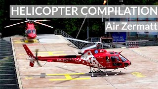 Helicopters Landings And Takeoffs  H125AS350 Bell 429  Air Zermatt [upl. by Lukasz]