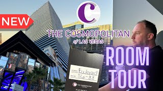 One Bedroom Terrace Suite  Cosmopolitan Las Vegas  Room Tour  Tims Travels [upl. by Gnilrad]