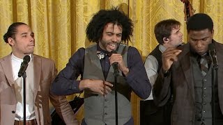 Hamilton cast performs quotAlexander Hamiltonquot at White House [upl. by Oriaj]