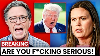 Stephen Colbert FIRES BACK at Sarah Sanders for INSULTING Childless Women at Trump Rally [upl. by Yrok]