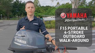 Yamaha 15hp Portable Outboard Walk Around [upl. by Ariela]