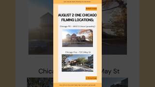 August 2 One Chicago Filming Locations onechicago [upl. by Aidne]