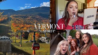 FALL VLOG 🍁 get ready with me in vermont stowe fall foliage best food spots cozy girls trip [upl. by Delinda]