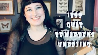 DR MARTENS 1B99 PISA QUAD UNBOXING HAUL GOTH FASHION  lifestyle clothing aesthetic [upl. by Fawcette]