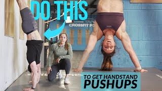 HOW TO DO HANDSTAND PUSHUPS  How to GET YOUR FIRST HANDSTAND PUSH UP amp STRING BIGGER SETS [upl. by Lateehs431]