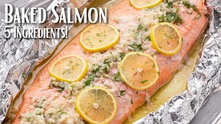 5 Ingredient Baked Salmon [upl. by Calendra]