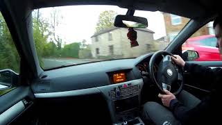 Astra h sri test  daily drive with vxr exhaust it pops a lot [upl. by Namruht793]