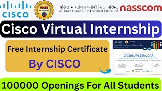 CISCO Virtual Internship 2023  AICTE Free Internship  Nasscom Internship Certificate [upl. by Bendicty]