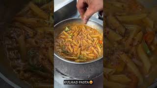 KULHAD PASTA😍  Indian street food shorts [upl. by Xenia]