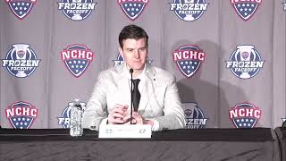 32324  Omaha Hockey Frozen Faceoff Final Postgame Press Conference Mike Gabinet and Jack Randl [upl. by Notrub44]