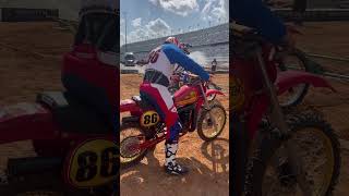 2 Stroke Vintage MX Motorcross 1981 Maico 490 Mega 2 Trying to Crank bike week Daytona 2023😎 [upl. by Ahsinam246]