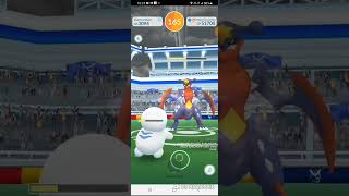 Pokemon GoT45 Mega Garchomp超級烈咬陸鯊 Raid Solo by 6 unique pokemons no weather boost111123PVE2 [upl. by Iot]