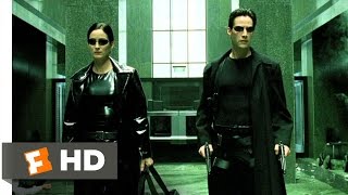 The Lobby Shootout  The Matrix 69 Movie CLIP 1999 HD [upl. by Shepard]