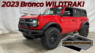 Race Red 2023 Ford Bronco WILDTRAK Review  MacPhee Ford [upl. by Jerrylee748]