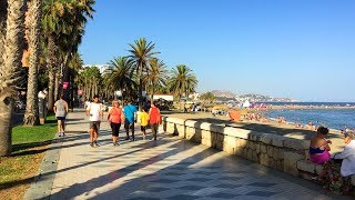 MÁLAGA WALK  Beach Promenade from Malagueta to Caleta Beaches  Spain [upl. by Clemence55]