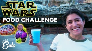 Ultimate Star Wars Galaxy Edge Food Challenge Trying All Of The Disney World Treats [upl. by Stoat576]