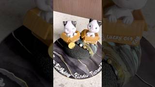 MIRROR GLAZE CAKE TEMA KUCING mirrorglazecake entremetcake mirrorglaze entremet cakedecorating [upl. by Sidoeht]