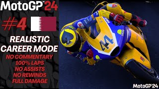 MotoGP™24 Gameplay  🇮🇩 Career Mode 4  Moto2 Yamaha VR46 Master Camp Team  Lusail QatarGP [upl. by Ulland]