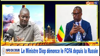 urgent Le Ministre Diop dénonce le FCFA depuis la Russie [upl. by Beka75]