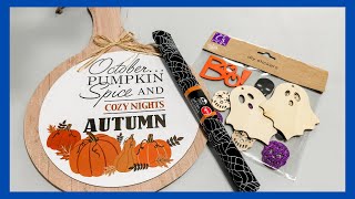 Dollar Tree Halloween DIY  Halloween Decor  Just 1 Quick Craft [upl. by Hayila504]