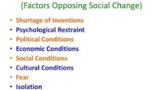 Factors resisting Social change [upl. by Jeanne]