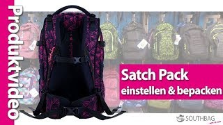 Satch Pack Schulrucksack  richtig einstellen und bepacken [upl. by Riedel]