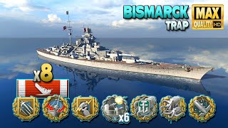 Battleship Bismarck game gets intense  World of Warships [upl. by Leggett]