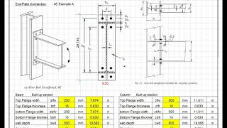 Design of four bolt unstiffened extended end plate connection type 4E by A B Quadri PEB STRUCTURE [upl. by Novanod855]