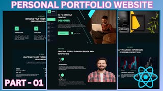 How To Make Personal Portfolio Website using React Js  PART  01 [upl. by Shaikh]