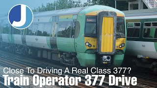 Train Operator 377  London To Gatwick  Class 377  Southern Rail [upl. by Aloel]