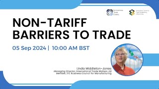 WEBINAR Non Tariff Barriers to Trade [upl. by Shiroma]