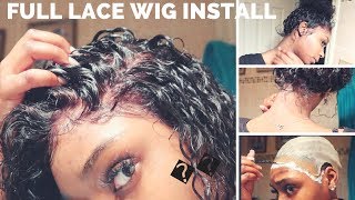 FULL LACE WIG INSTALL W MELT DOWN METHOD USING GHOST BOND 😍 [upl. by Hgielime]