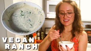 Flavorpacked Vegan Ranch Quick amp Easy Recipe [upl. by Neelhtakyram]