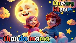 चंदा मामा  chanda mama dur ke Part1nursery rhymes for childrenschand [upl. by Eceirtal689]