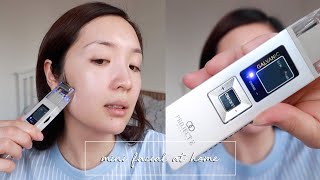 Skin firming facial at home Galvanic Facial Lifting Roller  Project E Beauty  lifeofjodes [upl. by Dorcy]