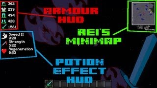 How To Install Armour Status HUD Potion Effect HUD And Reis Minimap 162 [upl. by Abihsat]