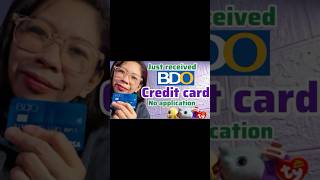 BDO CREDIT CARD NO APPLICATION shortvideo bank money [upl. by Odraner]